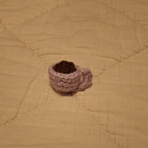 Handmade Crochet Miniature Coffee Cup